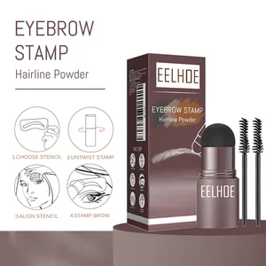 Detalle del kit de sello para cejas EELHOE con polvo para el cabello y plantillas