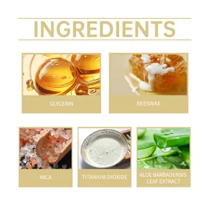 Lista detallada de ingredientes cosméticos naturales para sombra de ojos con aloe