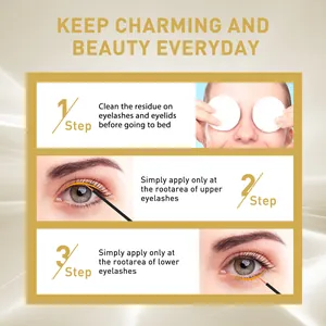 Detaillierte Drei-Schritt-Anleitung zum Auftragen von Wimpernserum für längere Wimpern
