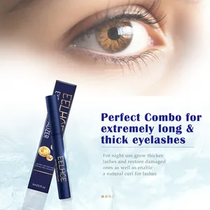 EELHOE natürliches Wimpernserum für dichte lange Wimpern in eleganter blauer Tube
