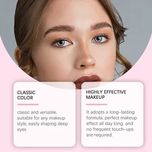 Gros plan de l'effet ombre à paupières orange mat sur modèle avec formule longue durée