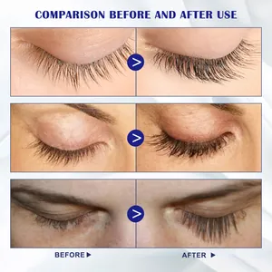 Detaillierter Vergleich der Ergebnisse des Wimpernserums vor und nach der Nutzung