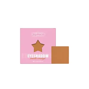 Palette d'ombres à paupières Zephoco orange mat dans une boîte rose étoilée