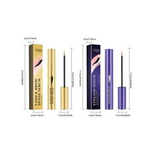 Detaillierte Maße für Jaysuing Wimpernserum in goldener und violetter Verpackung