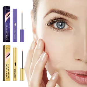 Nahaufnahme von Jaysuing Wimpern und Brauen Serum in Gold und Violett Varianten