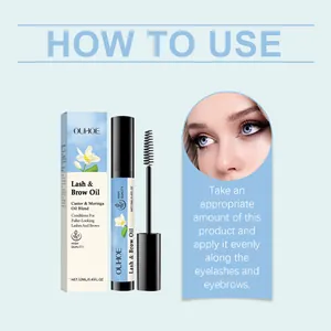 Detailed guide for OUHOE Lash and Brow Care Oil for fuller lashes and eyebrows