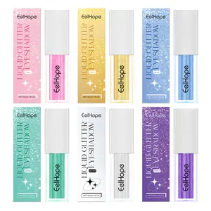 Set di ombretti liquidi glitterati EELHOPE in sei colori brillanti per il trucco occhi
