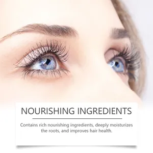 Close-up of long thick eyelashes highlighting nourishing ingredient benefits