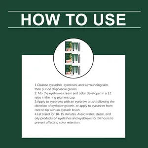Instructions détaillées pour utiliser le kit de teinture cils et sourcils de Zephoco