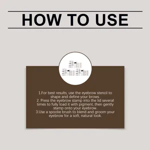 Guía de instrucciones completa para el kit de sello de cejas Zephoco para modelado natural