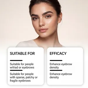 Detail view showing efficacy and suitability of rosemary eyebrow growth serum.
