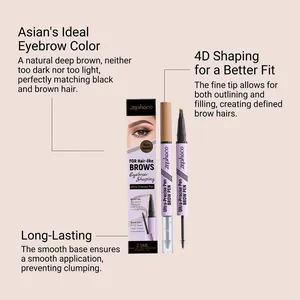 Detail showing zephoco 2-in-1 brow pen and gel for 4D shaping and long-lasting wear