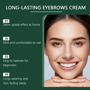 Détail de sourcils parfaitement définis après l'utilisation de la crème teintée