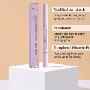 Zephoco double-ended eyebrow pencil in black for waterproof hair-like strokes