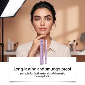 Professional model showing smudge-proof effects of Zephoco double-headed brow pencil