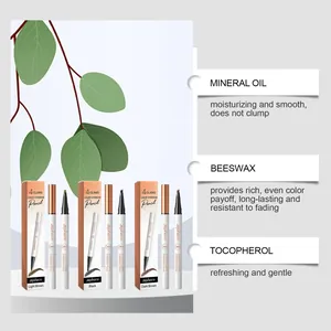 Zephoco 4-claws waterproof liquid eyebrow pencil ingredients with mineral oil and beeswax
