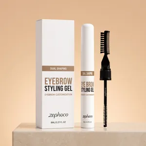 Zephoco Augenbrauen Styling Gel Transparent Natürlich Langanhaltend Wasserdicht Mit Augenbrauenpinsel Für Tägliches Makeup