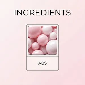 Detalle macro del material plástico ABS rosa de calidad para el depilador de cejas.
