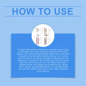 Guía de instrucciones detallada para el recortador de cejas eléctrico recargable