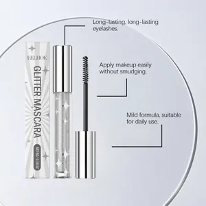 Professionele zilveren glitter mascara set inclusief verpakking en aparte applicator