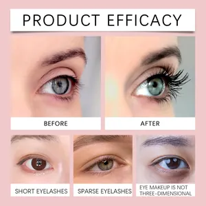 Eyelash growth serum before and after results showing longer thicker lashes clearly.