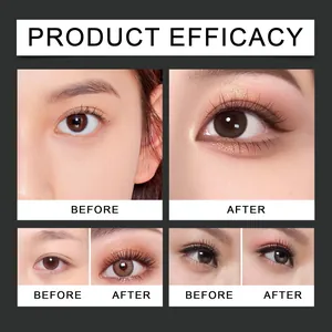 Comparaison détaillée montrant les résultats du maquillage des yeux avant et après