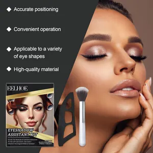 Kit d'aide pour fard à paupières EELHOE avec pochoir et pinceau pour un maquillage parfait