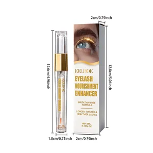 EELHOE Eyelash Nourishment Enhancer 3ml serum showing detailed packaging and product dimensions