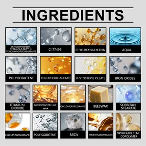 Elenco dettagliato degli ingredienti dell'ombretto oro rosa con cera d'api e mica naturale