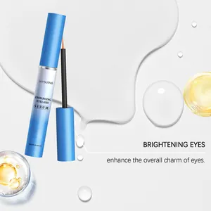 Nahaufnahme des JAYSUING Wimpernserums mit feinem Pinselapplikator und flüssiger Textur für Augen