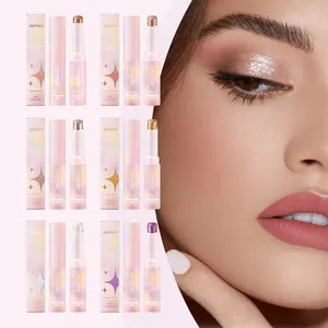 ZEPHOCO Glitter Σκιά Ματιών σε Στικ Μεγάλης Διάρκειας Αδιάβροχη Shimmer Κρέμα Σκιά Ματιών Με Κρύσταλλα Για Γυναικείο Μακιγιάζ