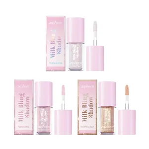 Σετ υγρών σκιών ματιών Zephoco Milk Bling Shadow σε τρεις λαμπερές αποχρώσεις γκλίτερ