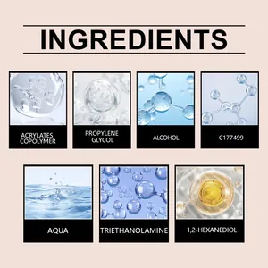 Detailed ingredients list for double-ended stamp eyeliner showing core components