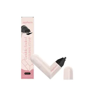 Zephoco Double Ended Waterproof Eyeliner Stamp Pen Quick Dry Smudgeproof Winged Eye Liner Makeup Pen For Women Black Brown