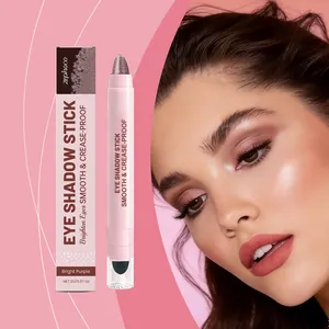 Zephoco Schimmer-Creme-Lidschattenstift in Hellviolett mit professionellem Make-up-Look
