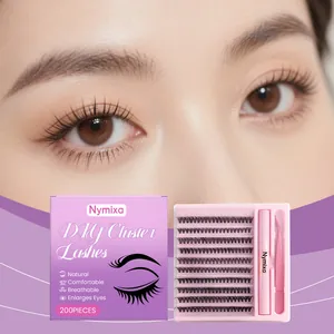Nymixa DIY Kit Faux Cils Individuels Avec Colle à Cils Double Embout Scellage Et Pince Pour Maquillage Quotidien