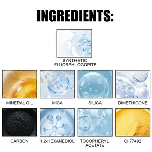 Liste des ingrédients de l'ombre à paupières crème scintillante Zephoco, détails clés