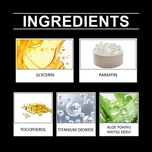Ingredient list detail for UV liquid eyeliner featuring glycerin and aloe extract