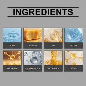 Detailed cosmetic ingredient list for brown waterproof mascara featuring beeswax and tocopherol