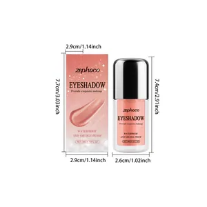Vue détaillée de l'ombre à paupières liquide Zephoco avec dimensions du produit