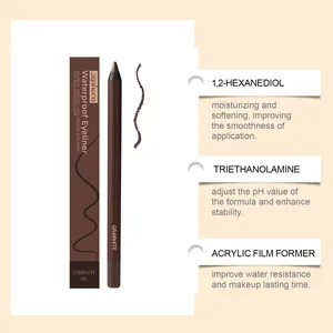 Vue macro de l'eye-liner graphite montrant les fonctions et bienfaits des composants