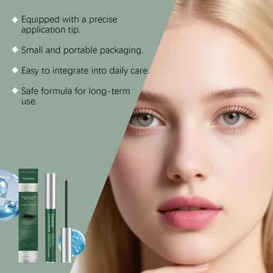 Viareline eyelash serum for fullness and length with a precise applicator brush.