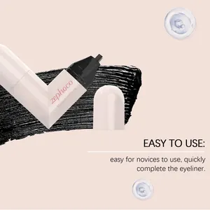 Detailed view of zephoco double-ended waterproof eyeliner pen with a stamp tip