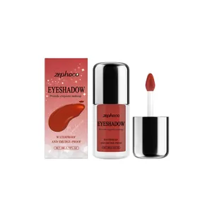Zephoco glitter red liquid eyeshadow set with waterproof and smudge-proof long lasting formula