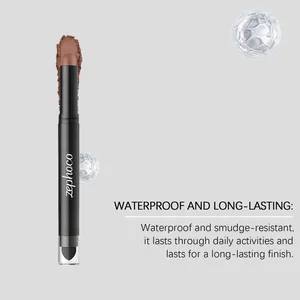 Détail de l'ombre à paupières zephoco caramel waterproof avec texture crème