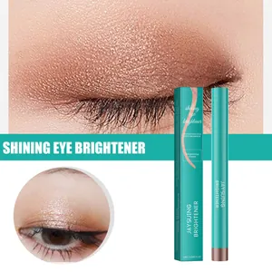 Makrodetail eines schimmernden Lidschattenstifts mit glänzendem Make-up-Effekt in Blau