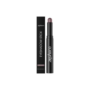 ZEPHOCO Dunkelviolett Schimmer Lidschattenstift für glattes tägliches Augen-Make-up