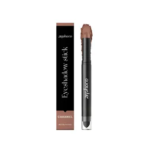 Stick ombre à paupières Zephoco caramel et boîte pour un maquillage quotidien professionnel
