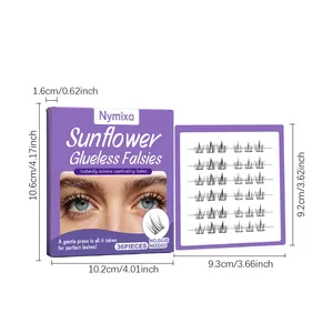 NYMIXA glueless self-adhesive false eyelashes 36pcs individual clusters dimensions