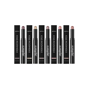 Zephoco Ombre à Paupières en Bâton Scintillant Imperméable Stylo à Paupières Nacré Longue Durée Maquillage Crémeux Femme